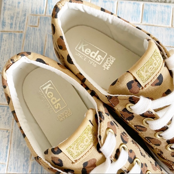 KEDS Jump Kick Lace Up Sneaker Leopard 8.5 NEW - Picture 3 of 9